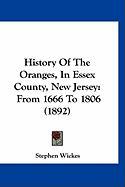 History Of The Oranges, In Essex County, New Jersey