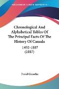 Chronological And Alphabetical Tables Of The Principal Facts Of The History Of Canada