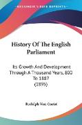 History Of The English Parliament