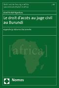 Le droit d’accès au juge civil au Burundi