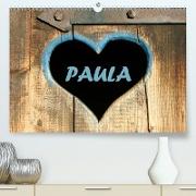 PAULA-Namenskalender (Premium, hochwertiger DIN A2 Wandkalender 2021, Kunstdruck in Hochglanz)