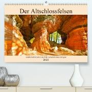 Der Altschlossfelsen - Größte Felsformation der Pfalz im herbstlichen Farbspiel (Premium, hochwertiger DIN A2 Wandkalender 2021, Kunstdruck in Hochglanz)