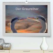 Der Graureiher (Premium, hochwertiger DIN A2 Wandkalender 2021, Kunstdruck in Hochglanz)