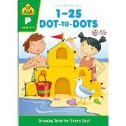 School Zone Numbers 1-25 Dot-To-Dots Workbook