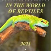 In the world of reptiles (Wall Calendar 2021 300 × 300 mm Square)