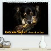 Australian Shepherd - Traum auf vier Pfoten (Premium, hochwertiger DIN A2 Wandkalender 2021, Kunstdruck in Hochglanz)