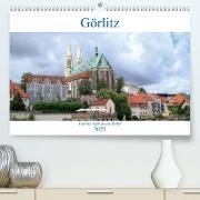 Görlitz - geteilte Stadt an der Neiße (Premium, hochwertiger DIN A2 Wandkalender 2021, Kunstdruck in Hochglanz)