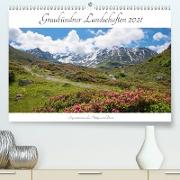 Graubündner Landschaften 2021 (Premium, hochwertiger DIN A2 Wandkalender 2021, Kunstdruck in Hochglanz)