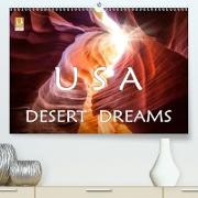 USA Desert Dreams (Premium, hochwertiger DIN A2 Wandkalender 2021, Kunstdruck in Hochglanz)