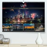 Ulm für Nachtspatzen (Premium, hochwertiger DIN A2 Wandkalender 2021, Kunstdruck in Hochglanz)