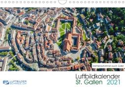 Luftbildkalender St. Gallen 2021CH-Version (Wandkalender 2021 DIN A4 quer)