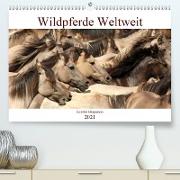 Wildpferde Weltweit (Premium, hochwertiger DIN A2 Wandkalender 2021, Kunstdruck in Hochglanz)