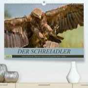 Der Schreiadler (Clanga pomarina) - Deutschands kleinster und stark gefährdeter Adler. (Premium, hochwertiger DIN A2 Wandkalender 2021, Kunstdruck in Hochglanz)