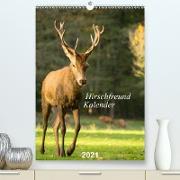 Hirschfreund Kalender (Premium, hochwertiger DIN A2 Wandkalender 2021, Kunstdruck in Hochglanz)