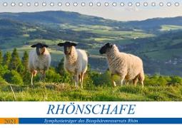 Rhönschafe - Symphatieträger des Biosphärenreservats Rhön (Tischkalender 2021 DIN A5 quer)