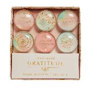 Gratitude: Glass Magnet Set (Set of 6)