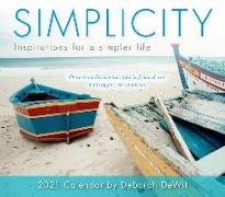 2021 Simplicity -- Inspirations for a Simpler Life Boxed Daily Calendar
