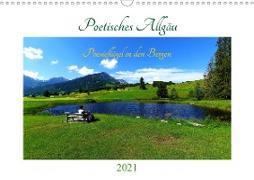 Poetisches Allgäu (Wandkalender 2021 DIN A3 quer)