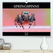 Springspinne Kalender (Premium, hochwertiger DIN A2 Wandkalender 2021, Kunstdruck in Hochglanz)