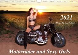 Motorräder und Sexy Girls (Wandkalender 2021 DIN A4 quer)