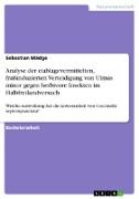 Analyse der eiablagevermittelten, fraßinduzierten Verteidigung von Ulmus minor gegen herbivore Insekten im Halbfreilandversuch