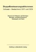 Doppelbesteuerungsabkommen Schweiz – Deutschland 1971 und 1978 EL 54
