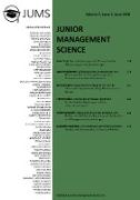 Junior Management Science, Volume 5, Issue 2, June 2020