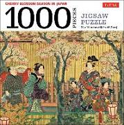 Cherry Blossom Season in Old Tokyo- 1000 Piece Jigsaw Puzzle