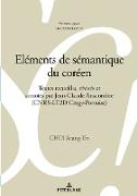 Eléments de sémantique du coréen