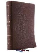 The Niv, Open Bible, Genuine Leather, Brown, Red Letter Edition, Comfort Print: Complete Reference System