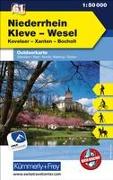 Niederrhein Kleve-Wesel Kevelaer, Xanten, Bocholt, Nr. 61 Outdoorkarte Deutschland 1:50 000