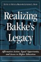 Realizing Bakke's Legacy