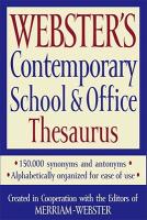Webster's Contemporary School & Office Thesaurus