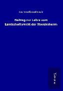 Beitrag zur Lehre vom Landschaftsrecht der Standesherrn