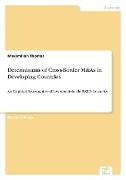 Determinants of Cross-Border M&As in Developing Countries