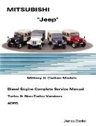 Mistubishi "Jeep" Diesel English Service Manual 4DR5