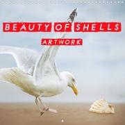 Beauty of shells artwork (Wall Calendar 2021 300 × 300 mm Square)