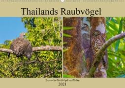 THAILANDS RAUBVÖGEL Exotische Greifvögel und Eulen (Wandkalender 2021 DIN A2 quer)