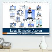 Leuchttürme der Azoren (Premium, hochwertiger DIN A2 Wandkalender 2021, Kunstdruck in Hochglanz)