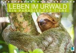 Leben im Urwald: ein Paradies für Tiere (Tischkalender 2021 DIN A5 quer)