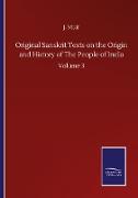 Original Sanskrit Texts on the Origin and History of The People of India