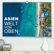 Asien: Welt von oben (Premium, hochwertiger DIN A2 Wandkalender 2021, Kunstdruck in Hochglanz)