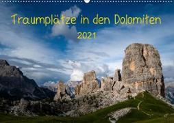 Traumplätze in den DolomitenAT-Version (Wandkalender 2021 DIN A2 quer)