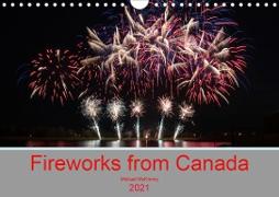 Fireworks from Canada (Wall Calendar 2021 DIN A4 Landscape)