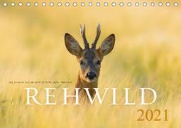 Rehwild 2021 (Tischkalender 2021 DIN A5 quer)