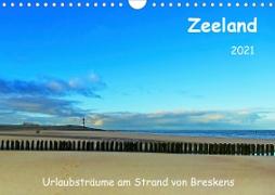 Zeeland - Urlaubsträume am Strand von Breskens (Wandkalender 2021 DIN A4 quer)