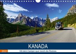 KANADA Mit dem Camper quer durch die Rockies (Wandkalender 2021 DIN A4 quer)