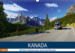 KANADA Mit dem Camper quer durch die Rockies (Wandkalender 2021 DIN A3 quer)