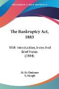 The Bankruptcy Act, 1883