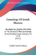 Genealogy Of Josiah Munroe